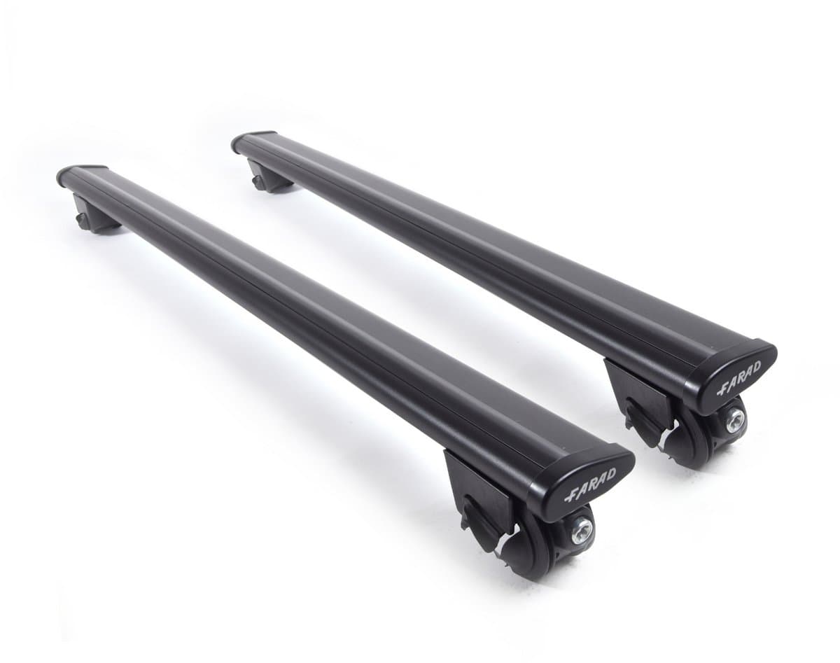 Dakdragers geschikt voor Ford Tourneo Courier vanaf 2024 open dakrailing - Aluminium - Hoog laadvermogen 100kg - Wingbar Zwart - Merk Farad