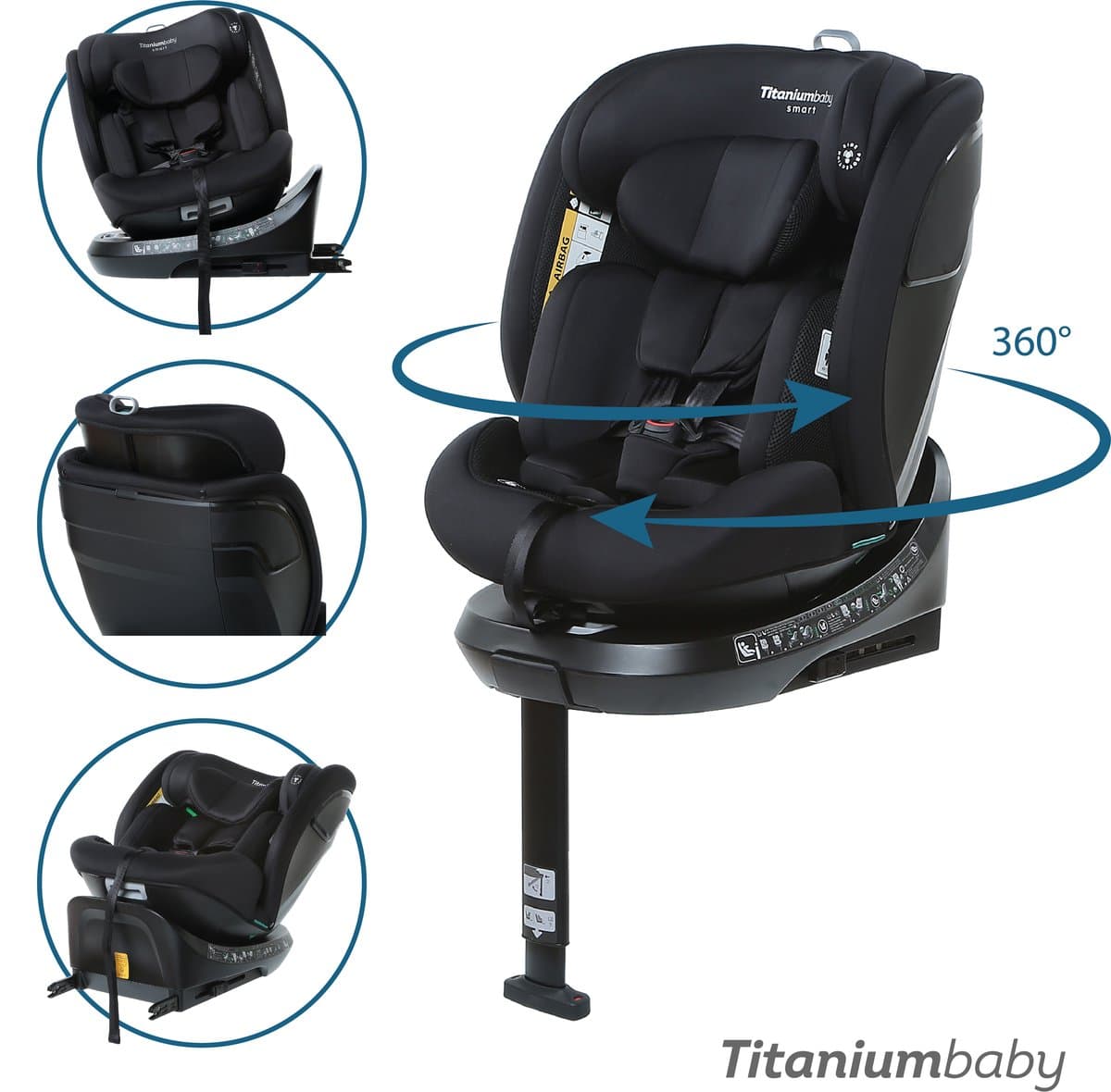 Titaniumbaby Smart Autostoel Nitro Evo black