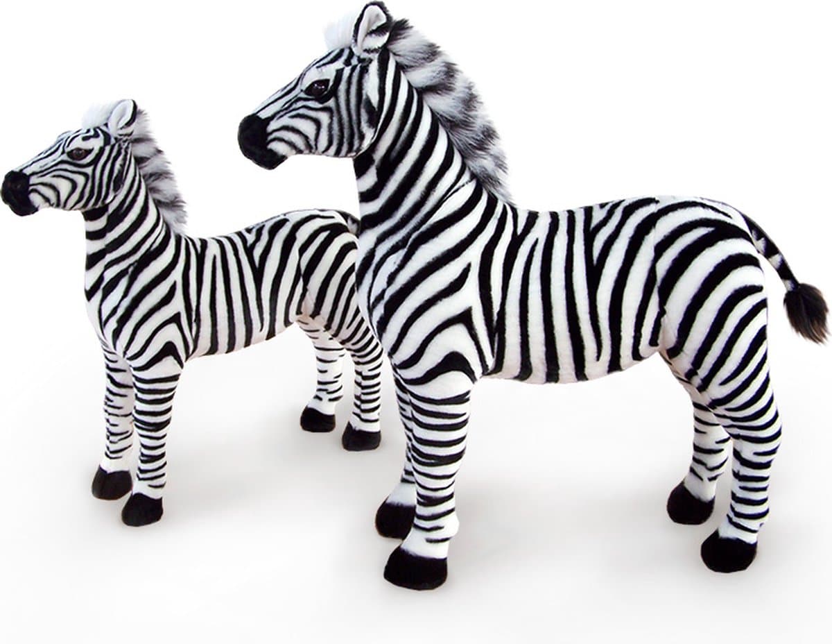 Cabino Knuffel Zebra Staand 87cm