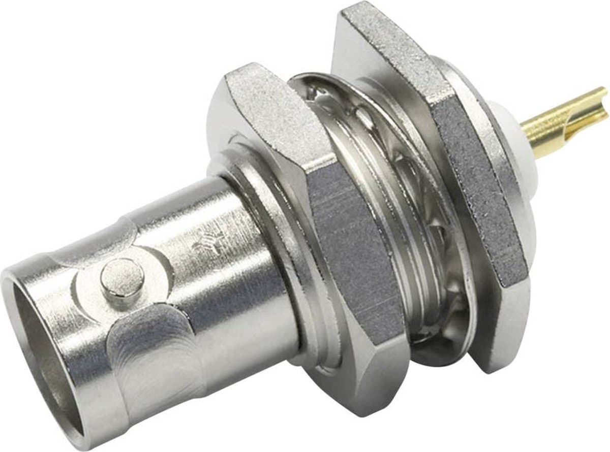 Telegärtner 100023407 100023407 BNC-connector Bus, inbouw verticaal 50 Ω 1 stuk(s)