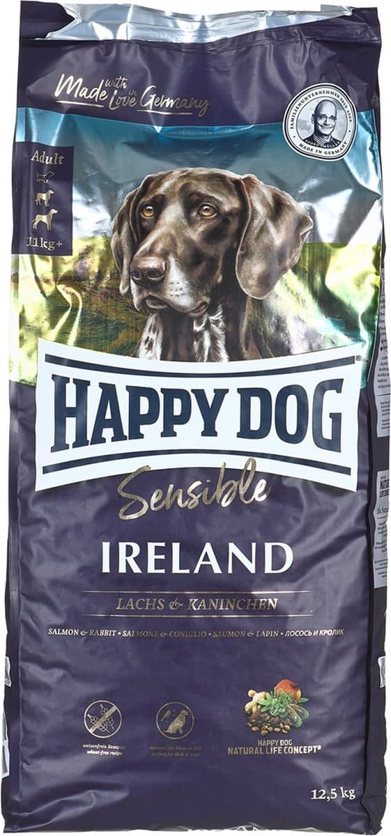 Fodder Happy Dog Supreme Sensible - Ireland Adult Salmon Rabbit 12,5 Kg
