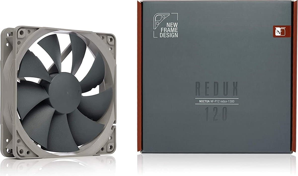 Noctua NF-P12 redux 1300 PWM CPU-koellichaam met ventilator Grijs (b x h x d) 120 x 120 x 25 mm