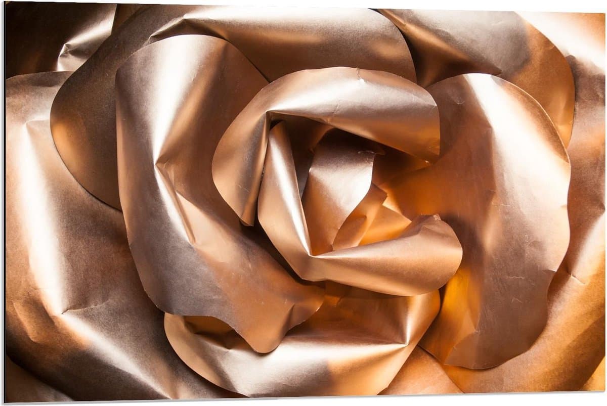Dibond - Rose Roos  - 90x60cm Foto op Aluminium (Met Ophangsysteem)