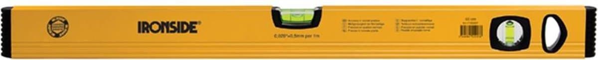 Ironside Aluminium Waterpas 40 cm — profiel 50×20 mm, 2 libellen, gefreesd oppervlak - Ironside waterpas 40 cm, aluminium waterpas 40 cm, waterpas 50x20 profiel, waterpas met libellen, gefreesd oppervlak waterpas