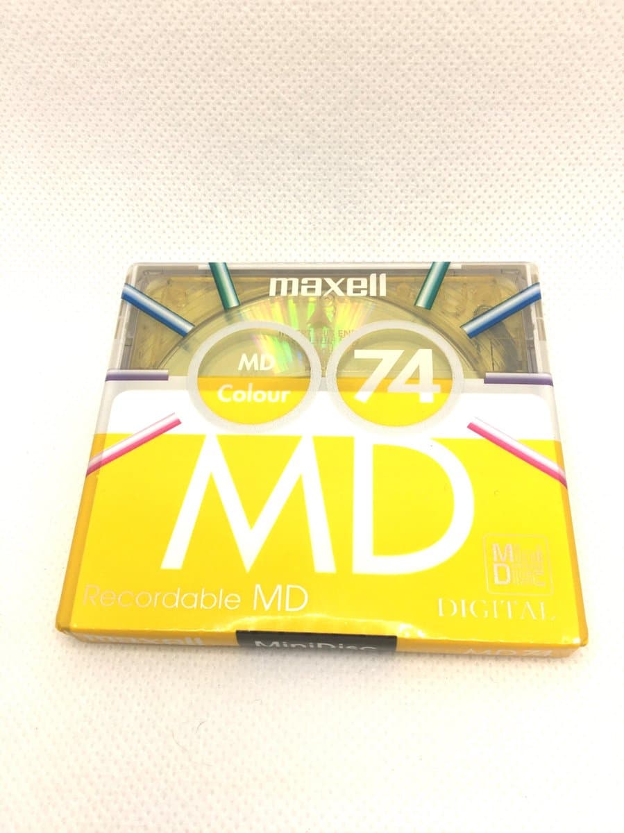 Maxell MD Color 74 Yellow Recordable Minidisc