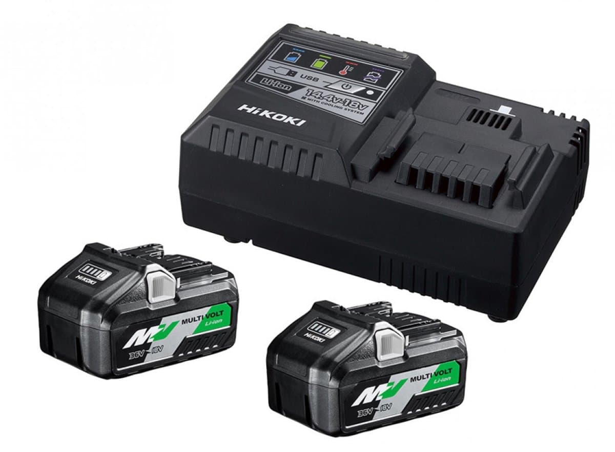 HiKOKI 36V MultiVolt Li-ion accu starterset (4.0/8.0Ah) + lader