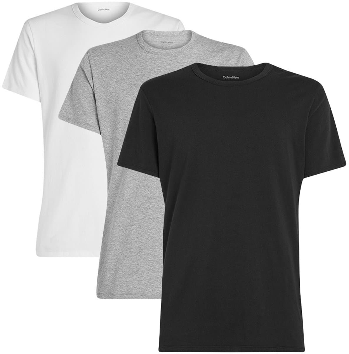 Calvin Klein 3-pak T-shirt met ronde hals - zwart, wit, grijs L