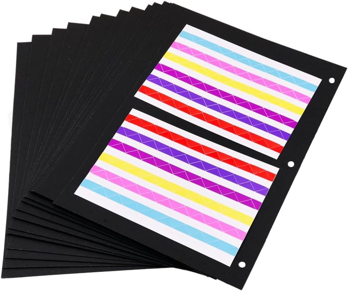 Scrapbook Album Navulvellen Zwart Papier DIY Fotoalbum Gastenboek 20 Vel