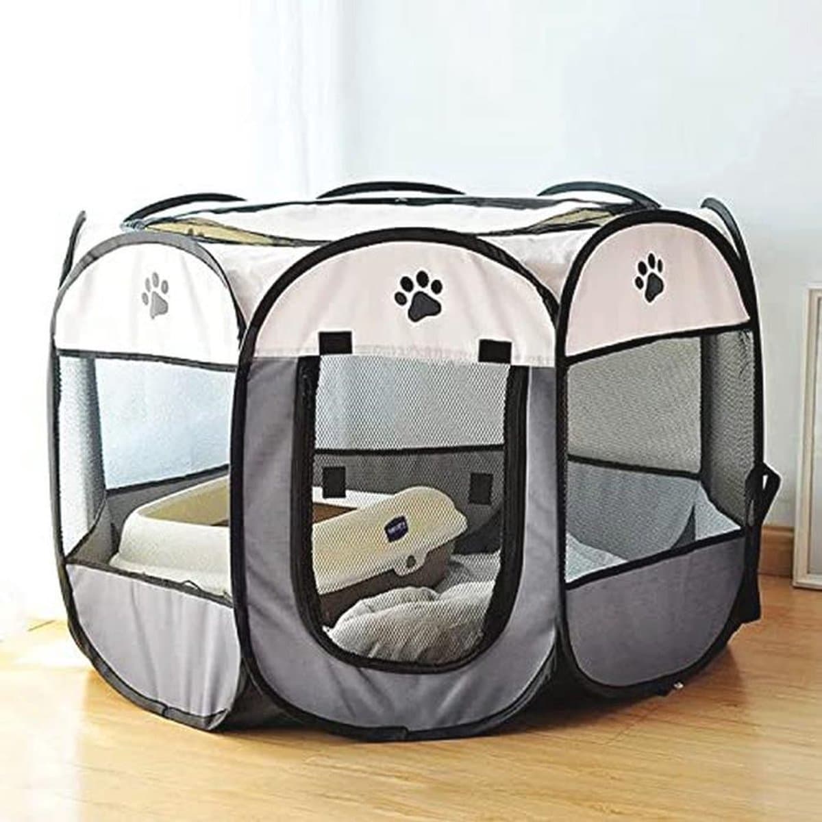 Draagbare huisdier box - opvouwbare oefening pen voor honden en katten, ideaal voor binnen en buiten
