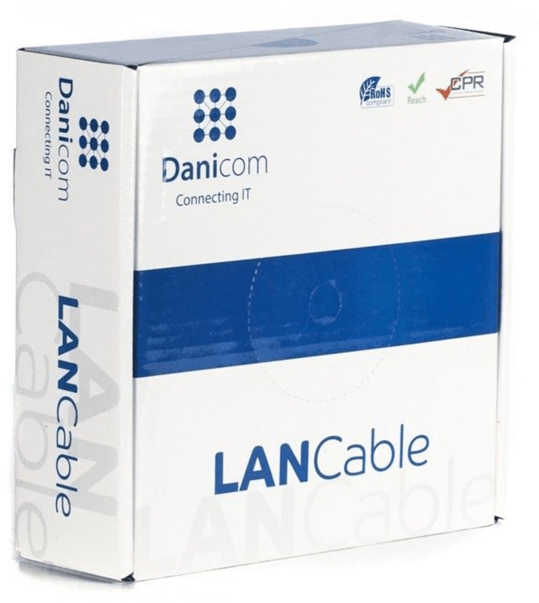 Danicom CAT6 S/FTP 100 meter kabel op rol soepel grijs CCA - Trekdoos - Internetkabel - Netwerkkabel - UTP kabel