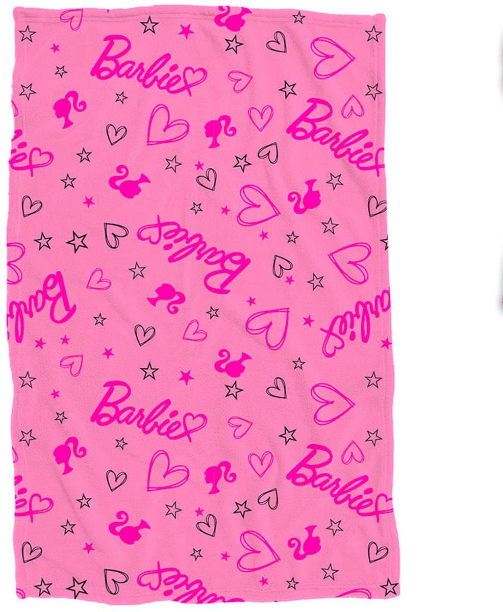 Barbie Fleece Deken Heart - 90 x 140 cm - Polyester