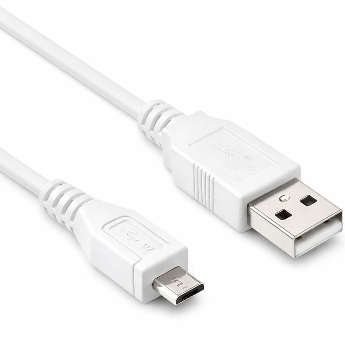 USB Micro Kabel 2.0 - Wit - 0.15 meter - Allteq