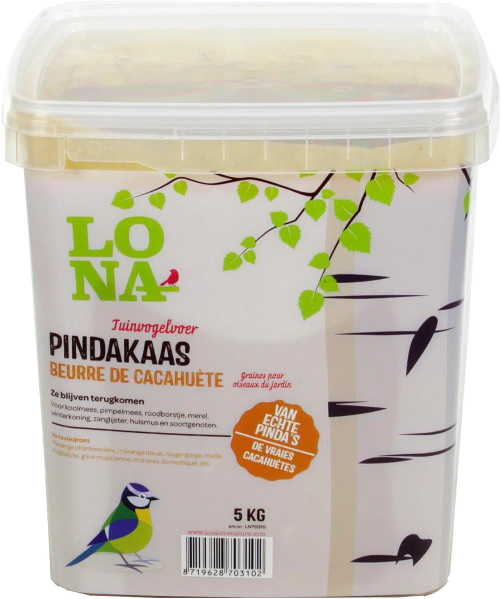 5 KG Lona High Quality Grote Emmer Vogelpindakaas Met Zaden Vogel Pindakaas Vogelpinda’s Pinda’s