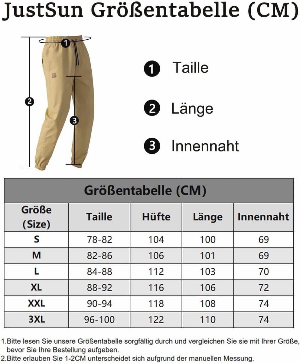 Heren Cargo Broeken Chino Sweatpants Katoen Sport Slim Fit Casual met Vier Zakken