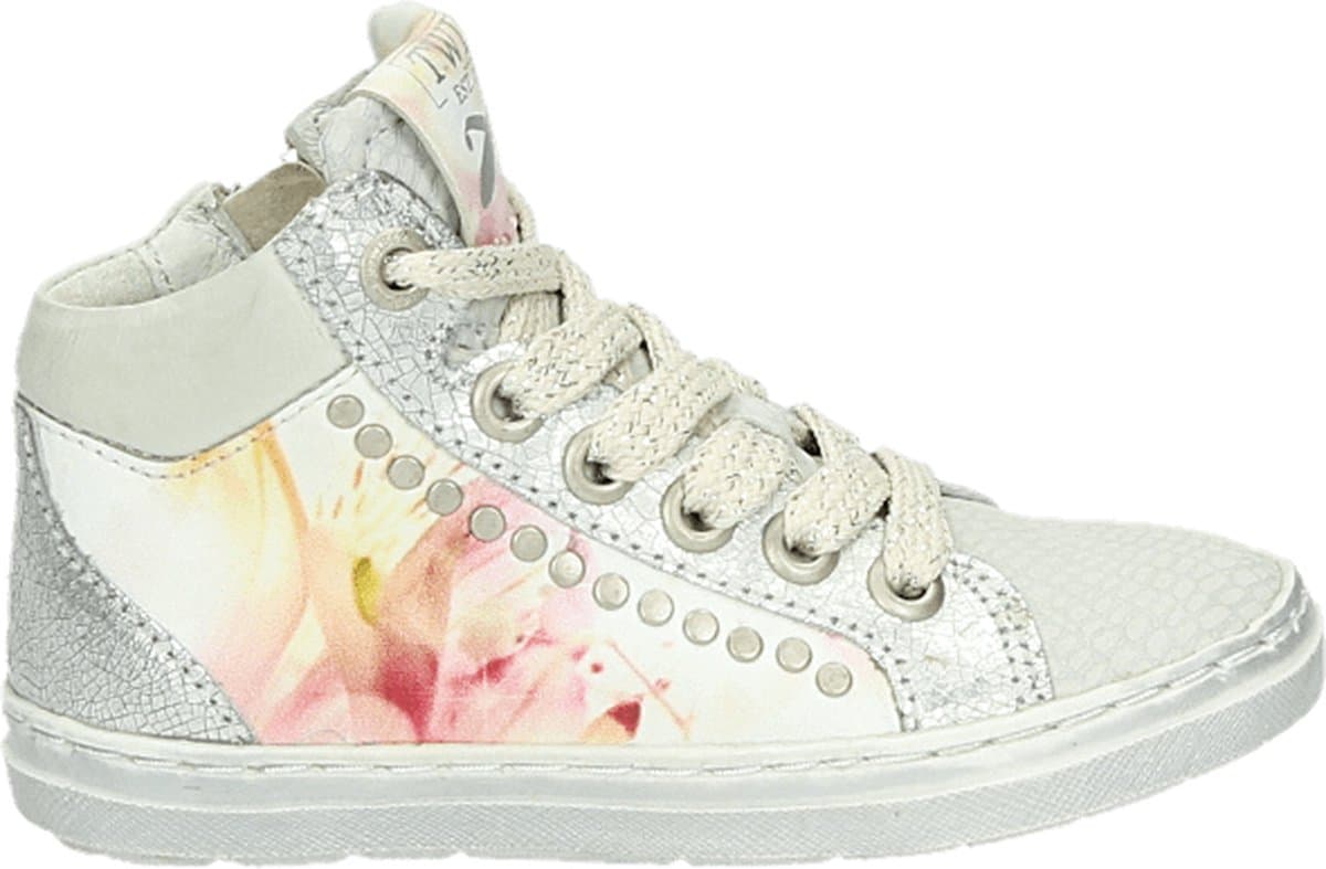 Ocra - D076 - Half-hoog - Kleur: Wit/beige - Maat: 23