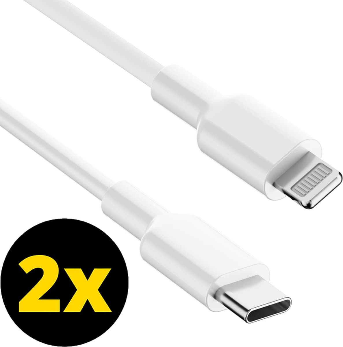 ThunderGold 2x Oplader kabel geschikt voor iPhone - Kabel geschikt voor lightning - USB C kabel - Lader kabel