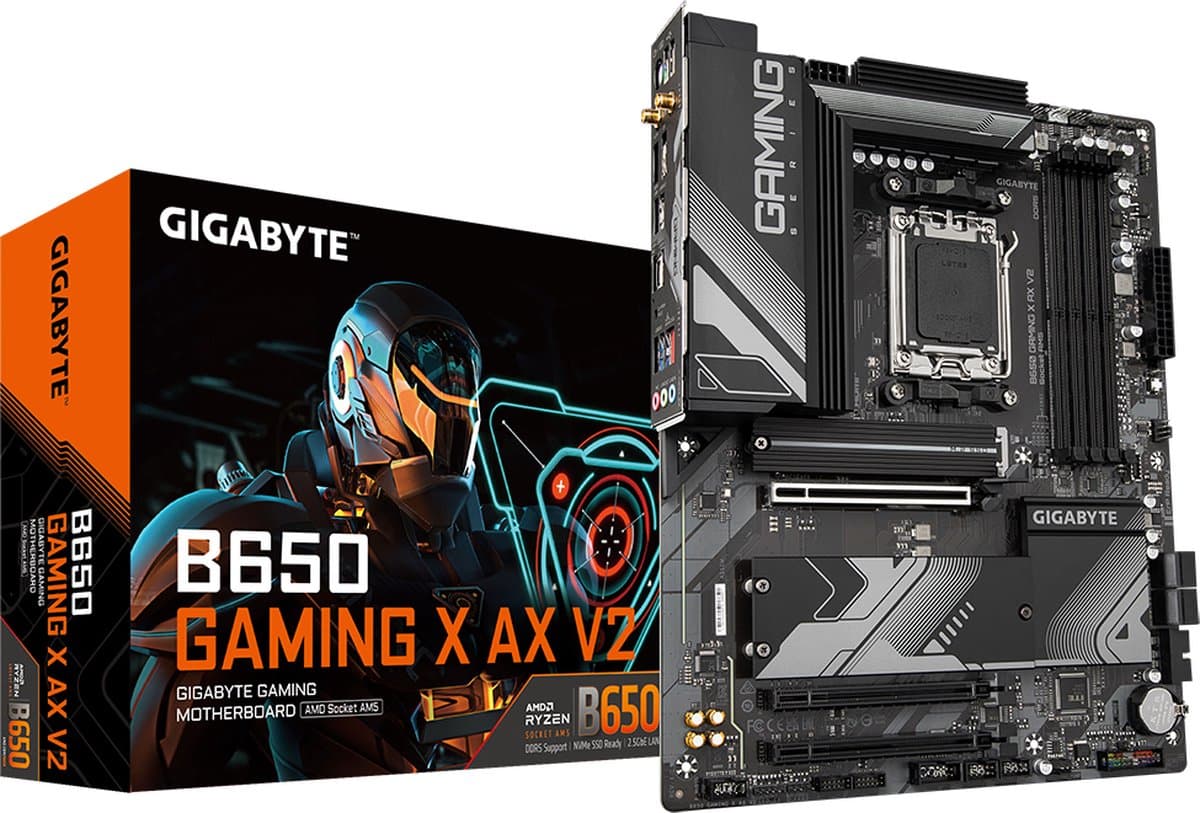 GIGABYTE B650 GAMING X AX V2 moederbord AMD B650 Socket AM5 ATX