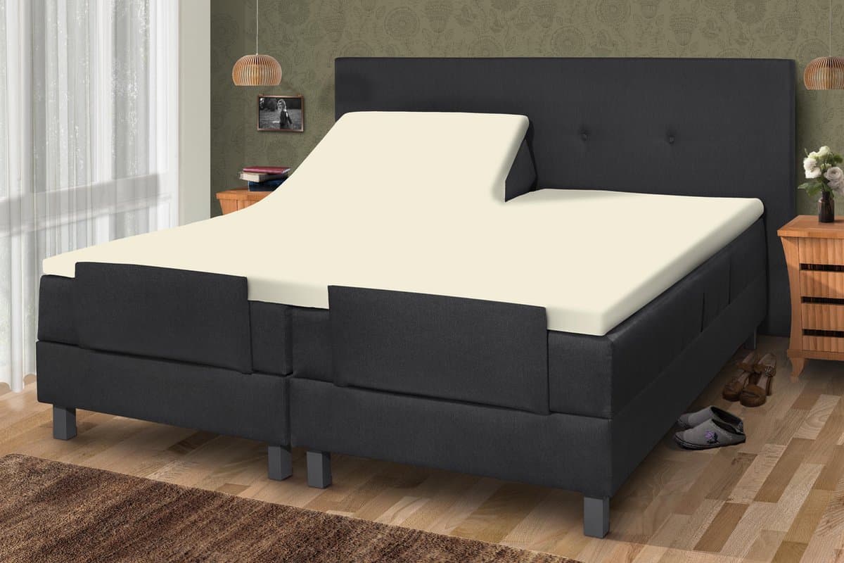 Zydante - Topper Hoeslaken - Dubbel Jersey - Villa Park - Creme / 200x180