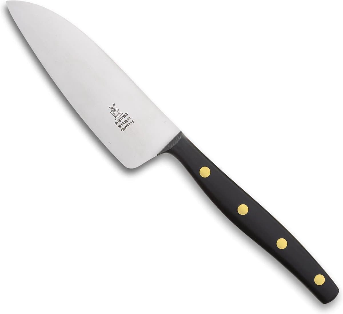 Robert Herder K2 Universeelmes – RVS – Recht – Lemmet 11 cm – Heft POM Zwart