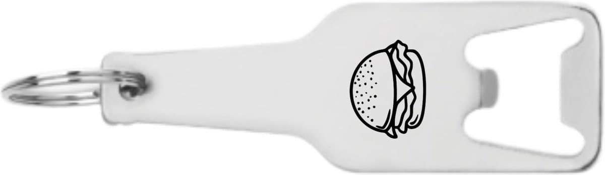 Akyol - hamburger flesopener - Hamburger - hamburger liefhebber - leuk cadeau voor iemand die van hamburgers houd - 105 x 25mm