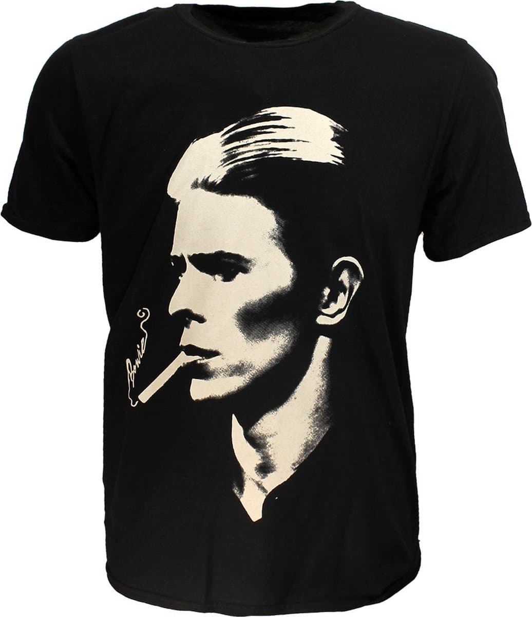 David Bowie Smoke Portrait T-Shirt - Officiële Merchandise - S