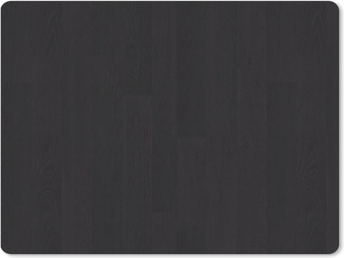 Muismat XXL 80x60 cm - Bureau onderlegger - Bureau mat Plank - Zwart - Patronen - Bureaumat - Gaming mousepad xl - Bureaulegger groot - Computer deskmat