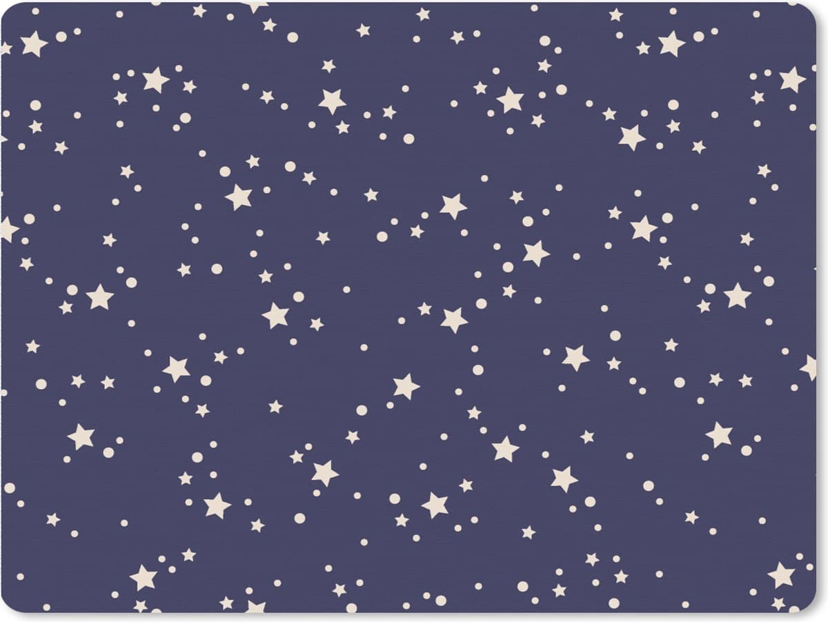 Muismat XXL 80x60 cm - Bureau onderlegger - Bureau mat Sterrenhemel - Ruimte - Patroon - Kinderen - Bureaumat - Gaming mousepad xl - Bureaulegger groot - Computer deskmat
