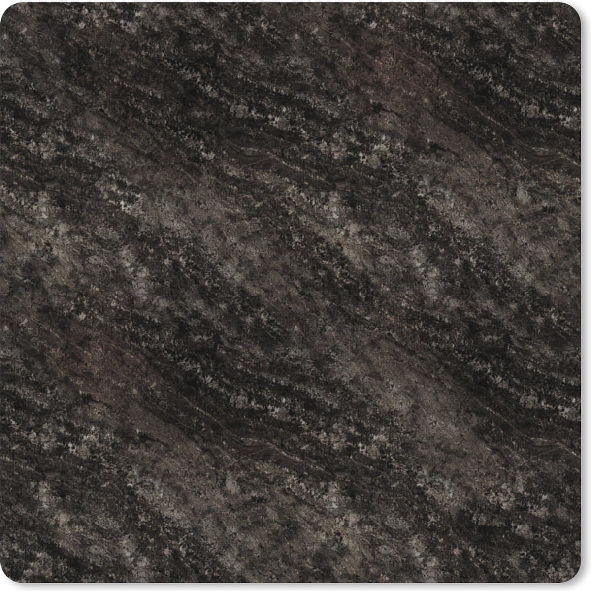 Muismat XXL 40x40 cm - Bureau onderlegger - Bureau mat Graniet - Marmer print - Patronen - Zwart - Bureaumat - Gaming mousepad xl - Bureaulegger groot - Computer deskmat