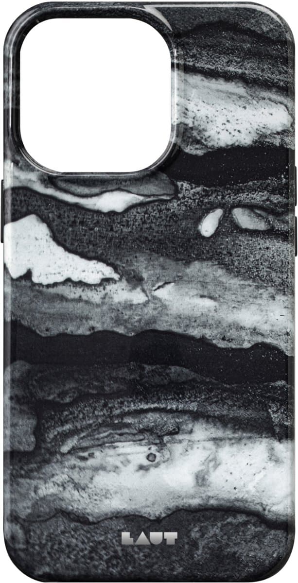 Laut Huex Ink natuursteen hoesje voor iPhone 13 Pro - zwart