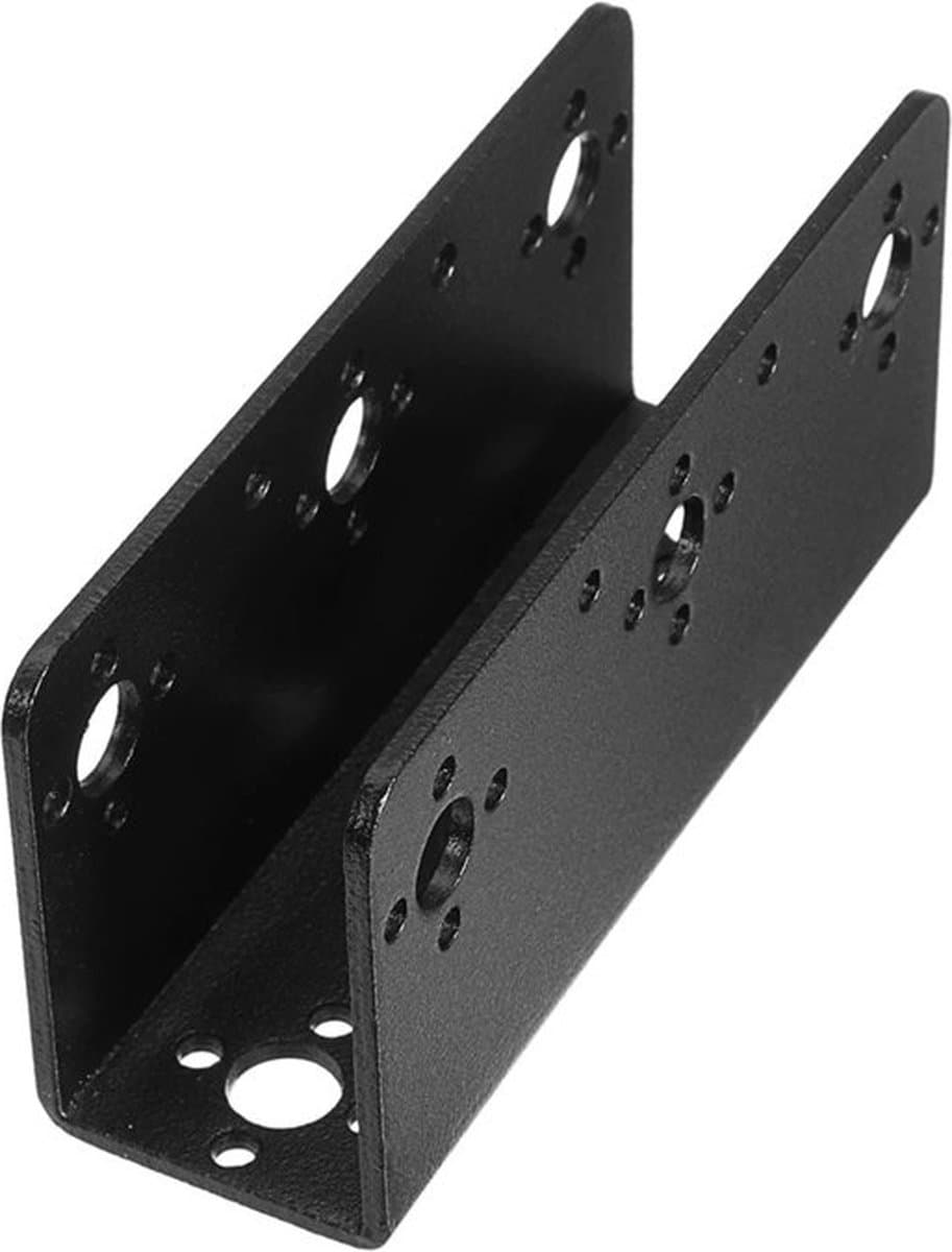 OTRONIC® Servo Beugel voor oa Robot Arm / Humanoid Robot - U, Zwart, Aluminium