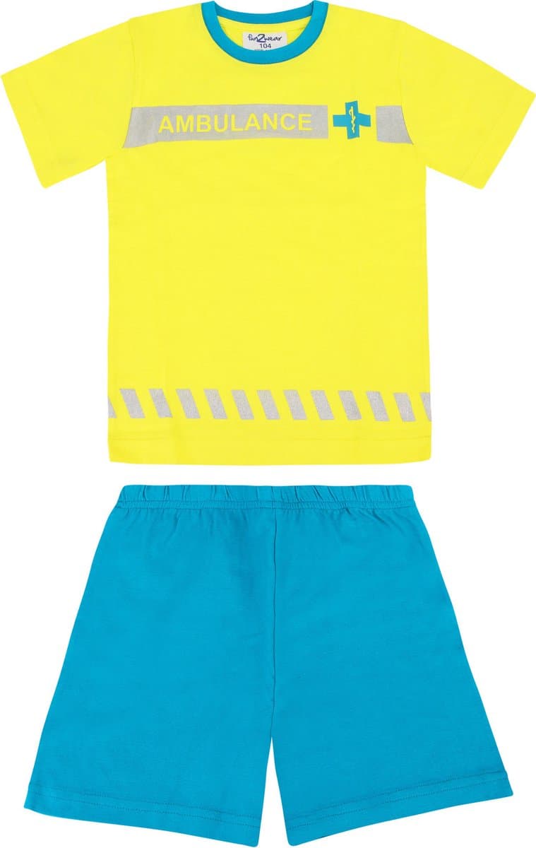 Fun2Wear - Shortama Ambulance - - Maat 98 -