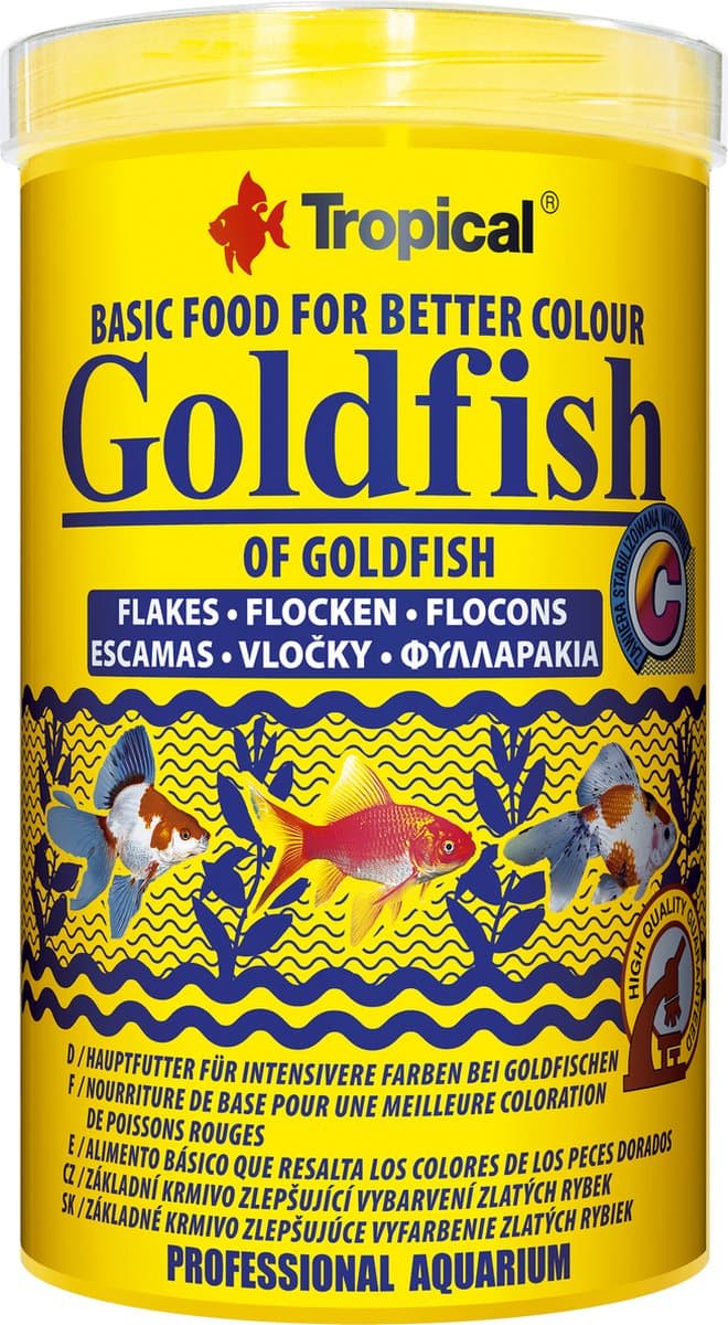 Tropical Goudvis Vlokvoer - Vissenvoer - Goudvisvoer - 1 Liter
