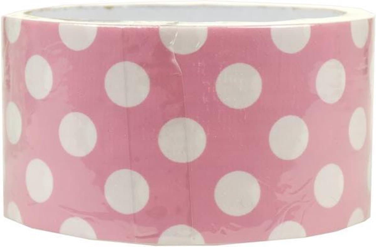 Decoratieve tape - 3 stuks - 4,8 cm breed - STIP ROZE - geschikt voor 101 doeleinden - Lengte 5 m1