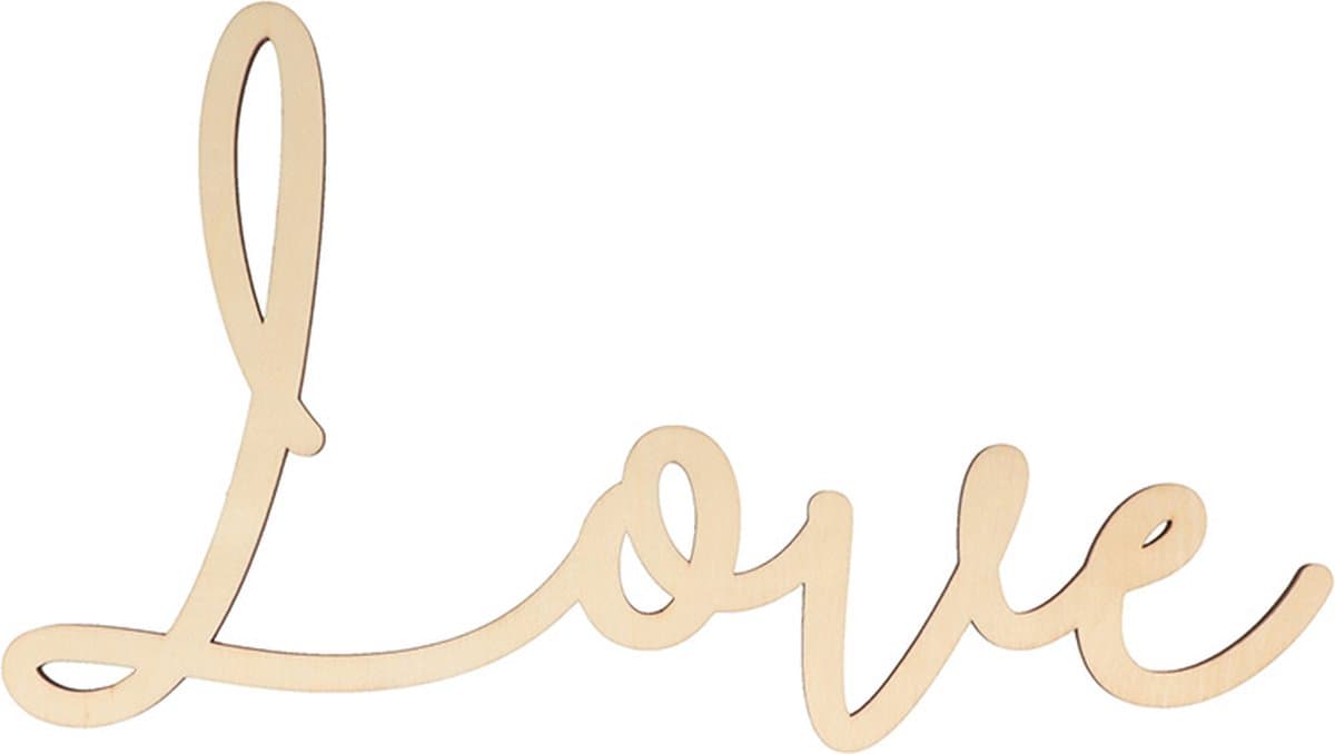 Love 17x30 cm - houten woord
