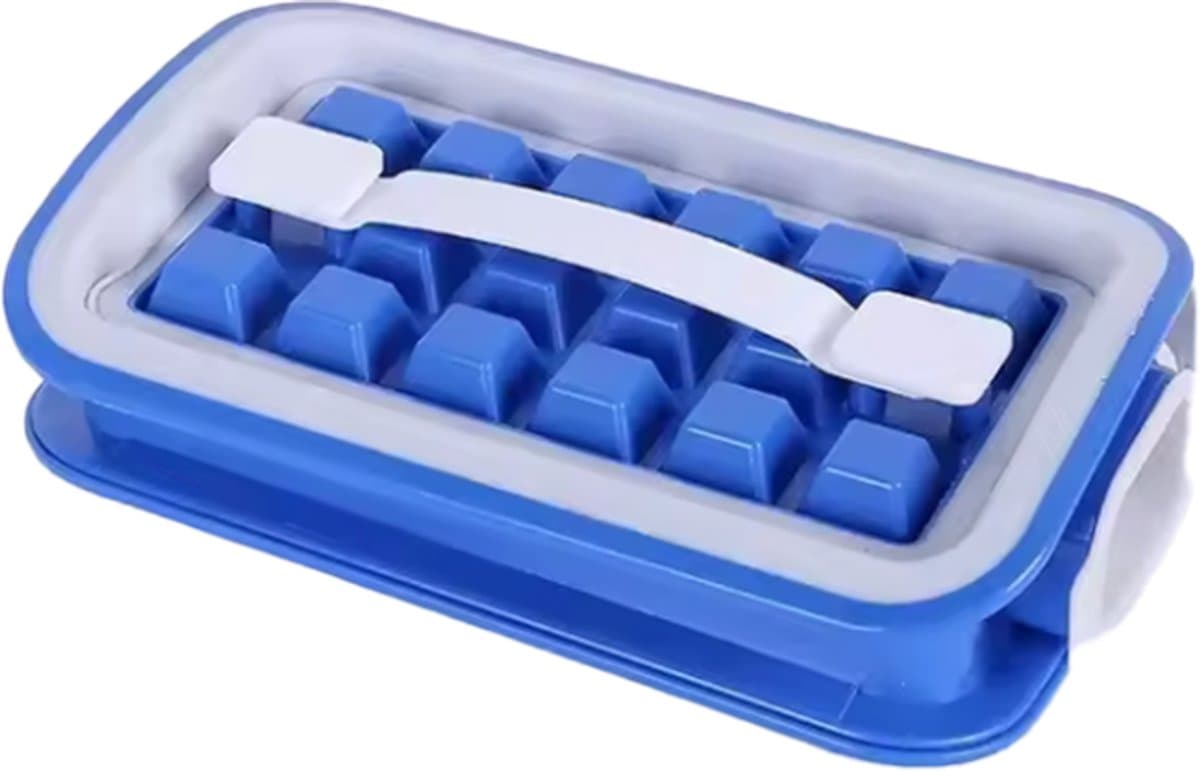 CHPN - Ijsblokjes-tray - Ijsblokjes-maker - Ijsblokjes-vorm - Blauw - Ijs blokjes maken - Schudden - Icebreaker