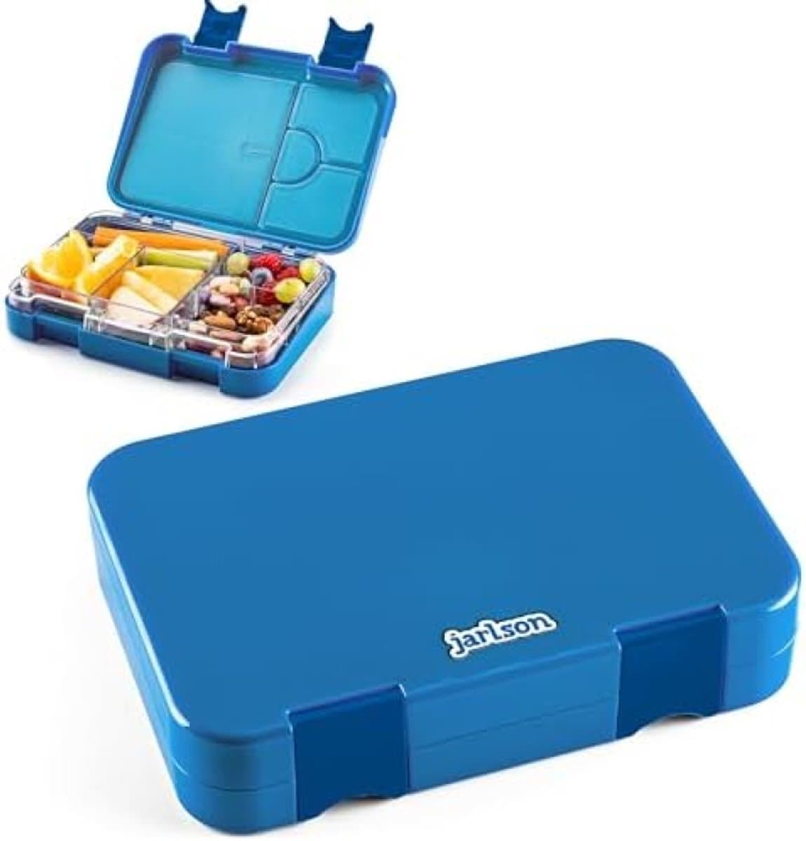 Broodtrommel voor kinderen met 6 vakken, TÜV-getest, Bento Box, lekvrij, snackbox voor peuterspeelzaal en school, 850 ml