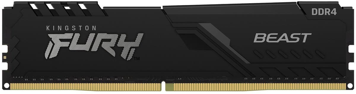 Kingston Technology FURY Beast 16GB 3200MT/s DDR4 CL16 DIMM Black