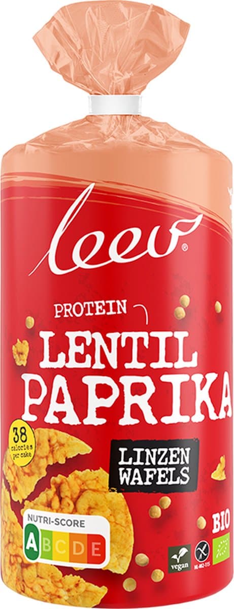Leev Bio Lovely Lentil Cakes Paprika 117GR