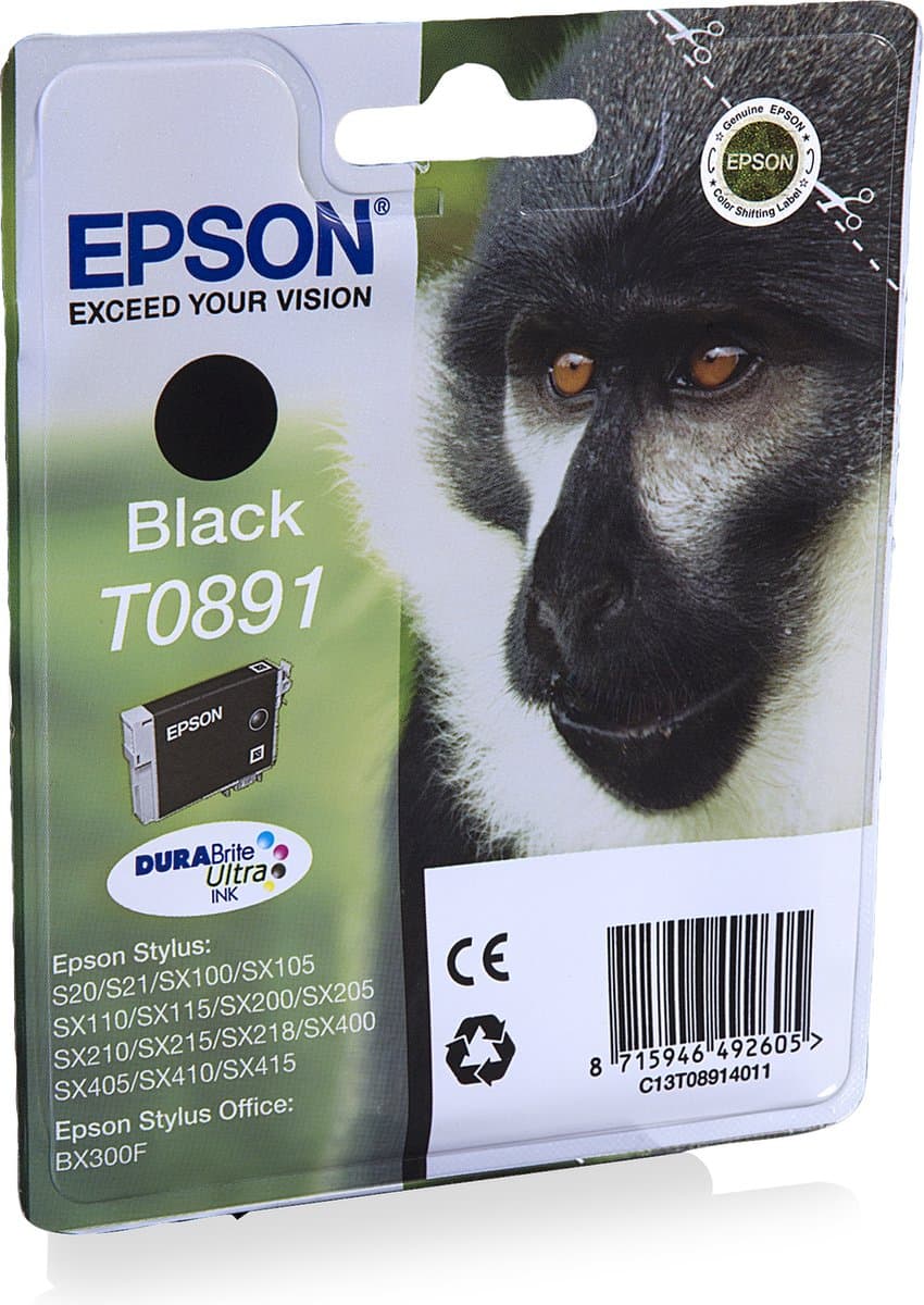 Epson T0891 - Inktcartridge / Zwart
