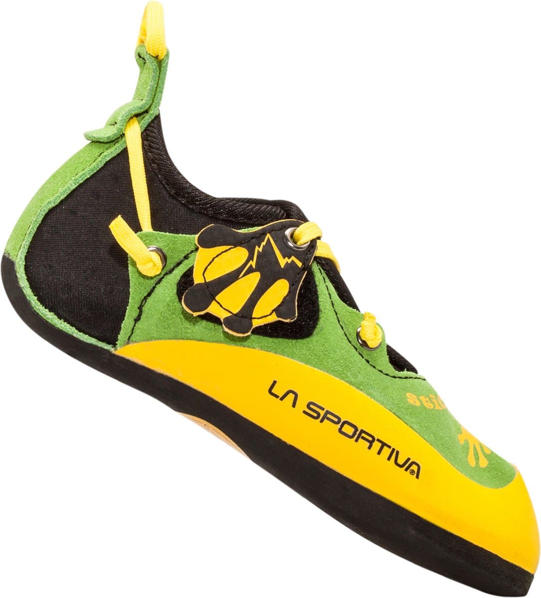 La Sportiva Stickit klimschoenen geel/groen Maat 32-33