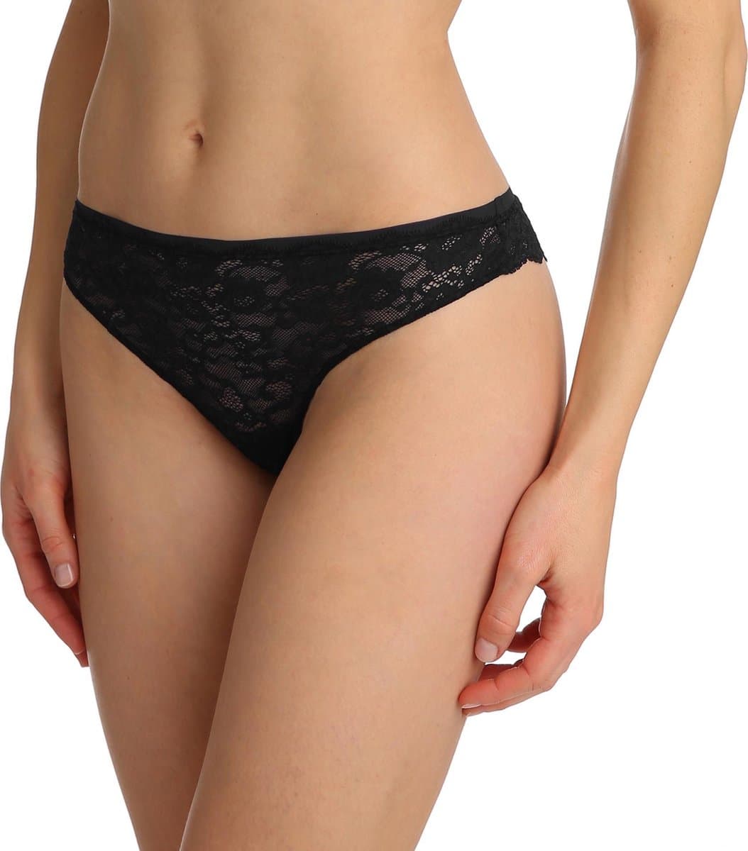 Marie Jo Color Studio Lace String 0621630 Zwart - maat 36