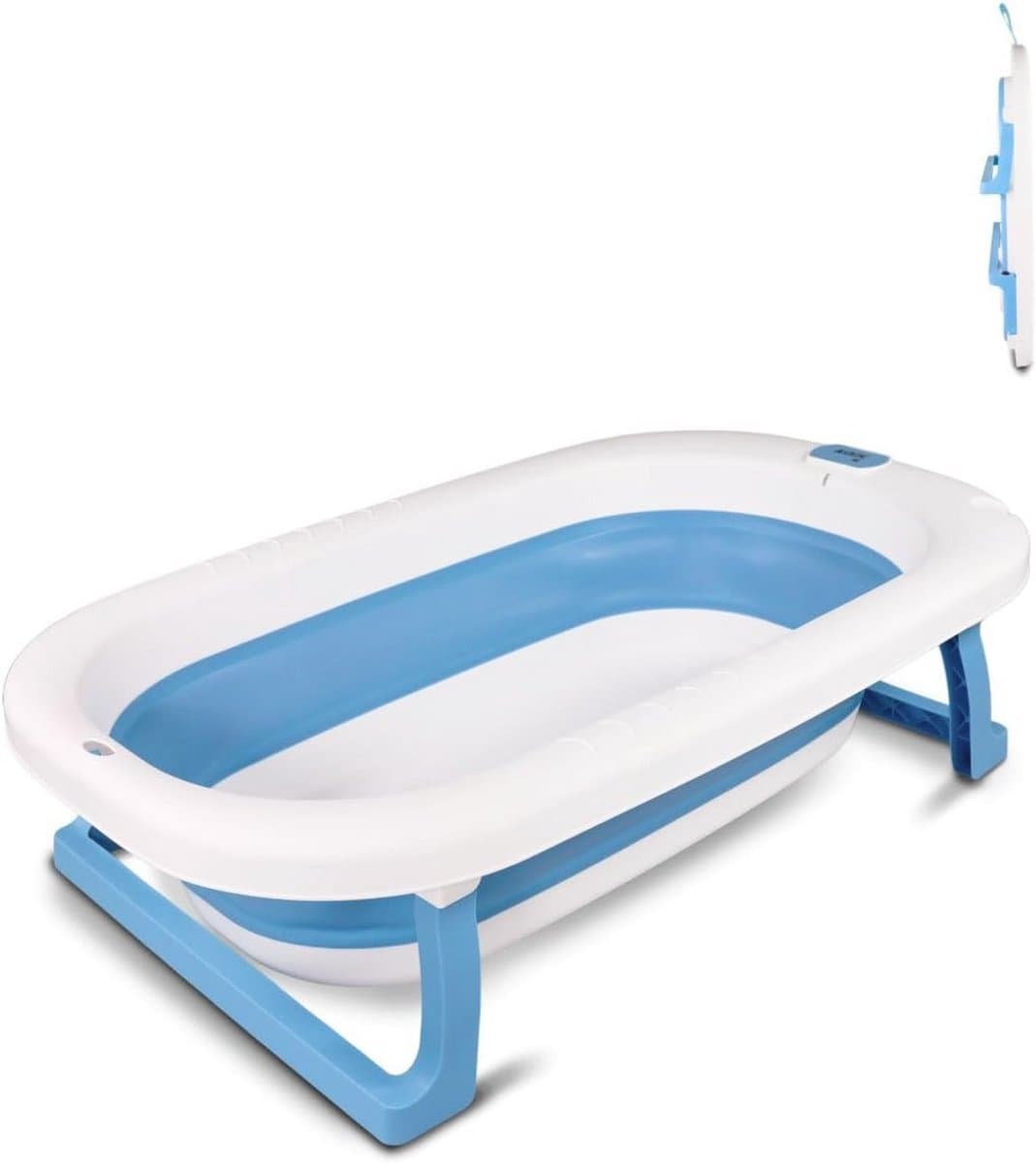 Opvouwbaar Babybadje voor Kinderen met Antislip Interieur en Hangende Handgreep - Ideaal voor Thuis en Op Reis