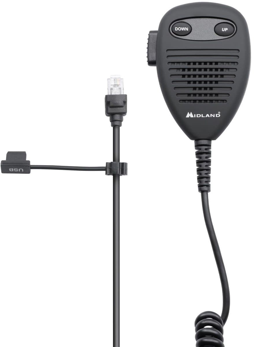 Midland CB-microfoon voor M-Mini en CB-Go USB met Up/Down-toetsen, R45 C1619