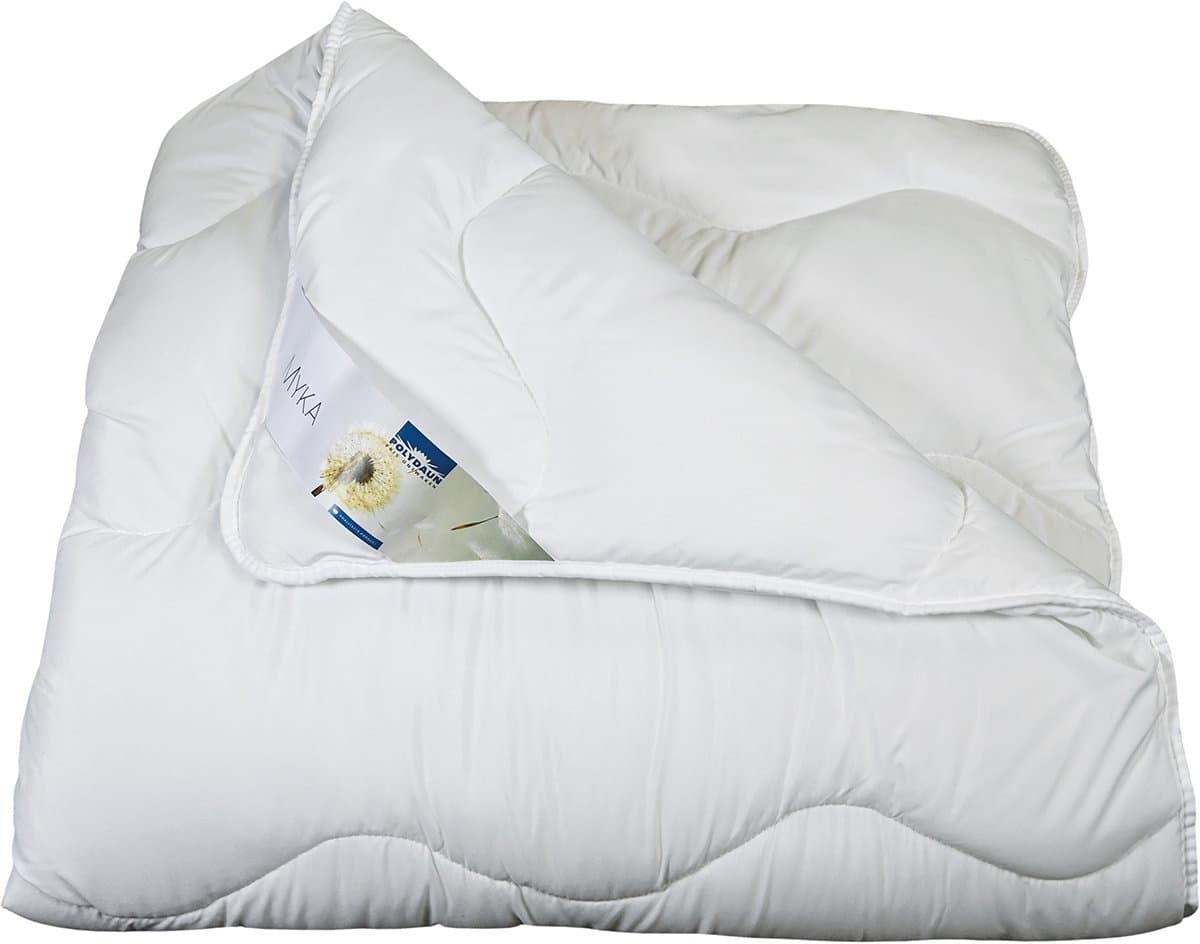 Polydaun Myka dekbed - enkel - GRS gerecyclede Isocraft® vulling - zeer zacht - Eenpersoons - 140x200 cm – Wit