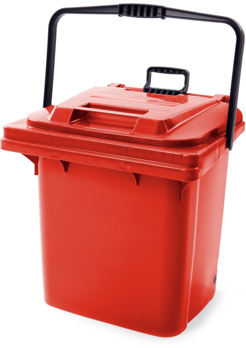 V-Part - Roll-Box 45 liter - Prullenbak - Rood - Kunststof