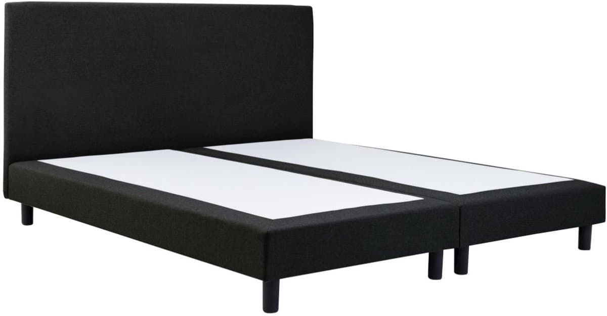 Boxspring Essential - 140x200 Zonder matras - Zwart Glad - BG Homestyling