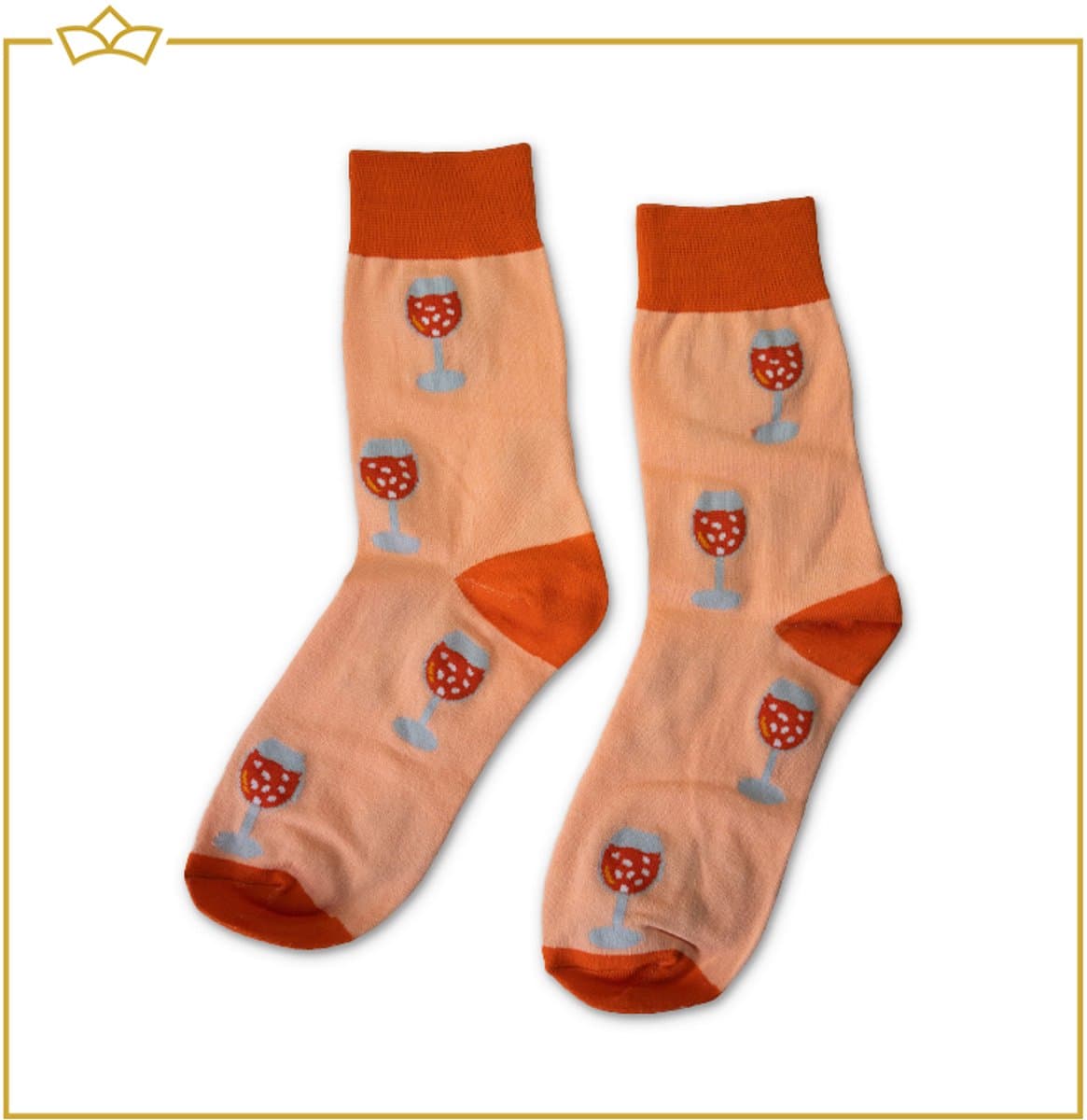 ATTREZZO® Grappige sokken - Sangria - Maat 36-41 - Roze