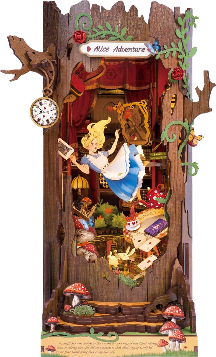 Robotime, DIY Book Nook, Fall into Wonder, TGB12, 15.3x19.7x25.1 cm