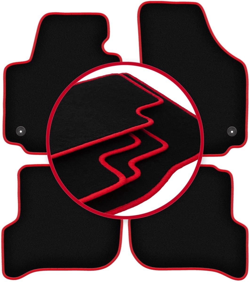 CARLUX-RED automatten voor: Seat Altea XL minivan (08.2008-2015)