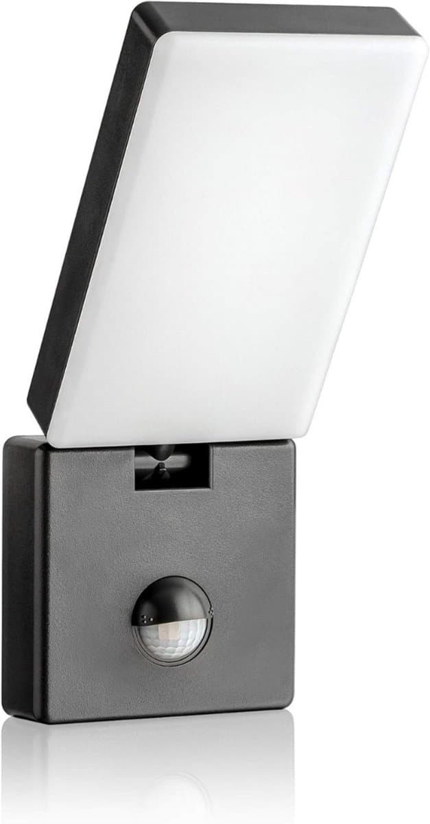 GTB® Buitenlamp Dag Nacht Sensor - Buitenlamp met Bewegingssensor - Buitenlamp - Antraciet - 24cm x 3cm x 9cm